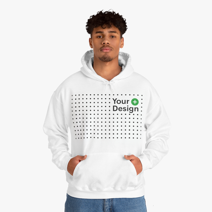Customize Unisex Heavy Blend Hooded Sweatshirt SRT Printing