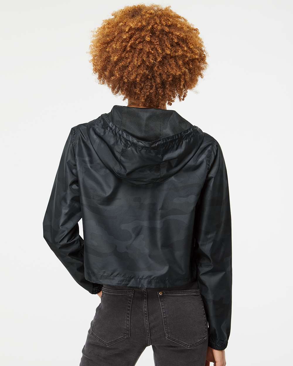 Independent Trading Co. - Women's Lightweight Quarter Zip - Crop Windbreaker