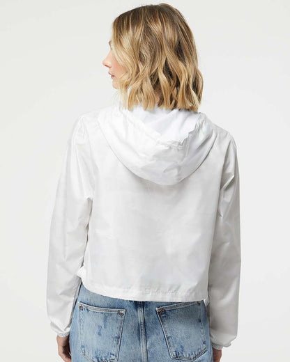 Independent Trading Co. - Women's Lightweight Quarter Zip - Crop Windbreaker